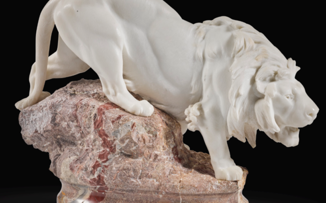 lion marble sculpture