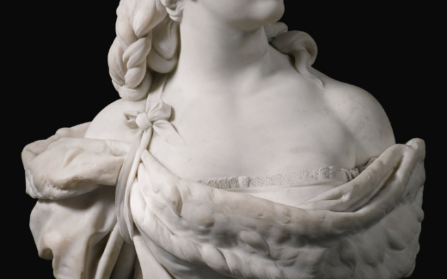 Marble bust of Madame de Pompadour