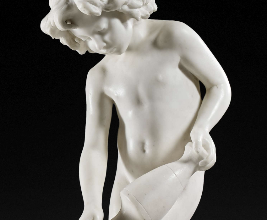 Marble sculpture by Alfred Boucher