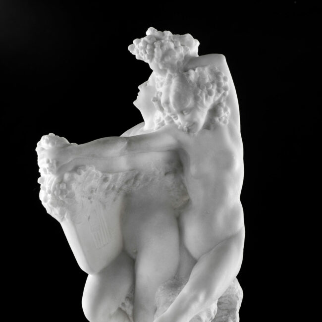 Marble sculpture Les Bacchantes by Philippe Wolfers