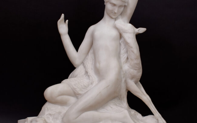 Marble sculpture by Charles-Eugène Breton