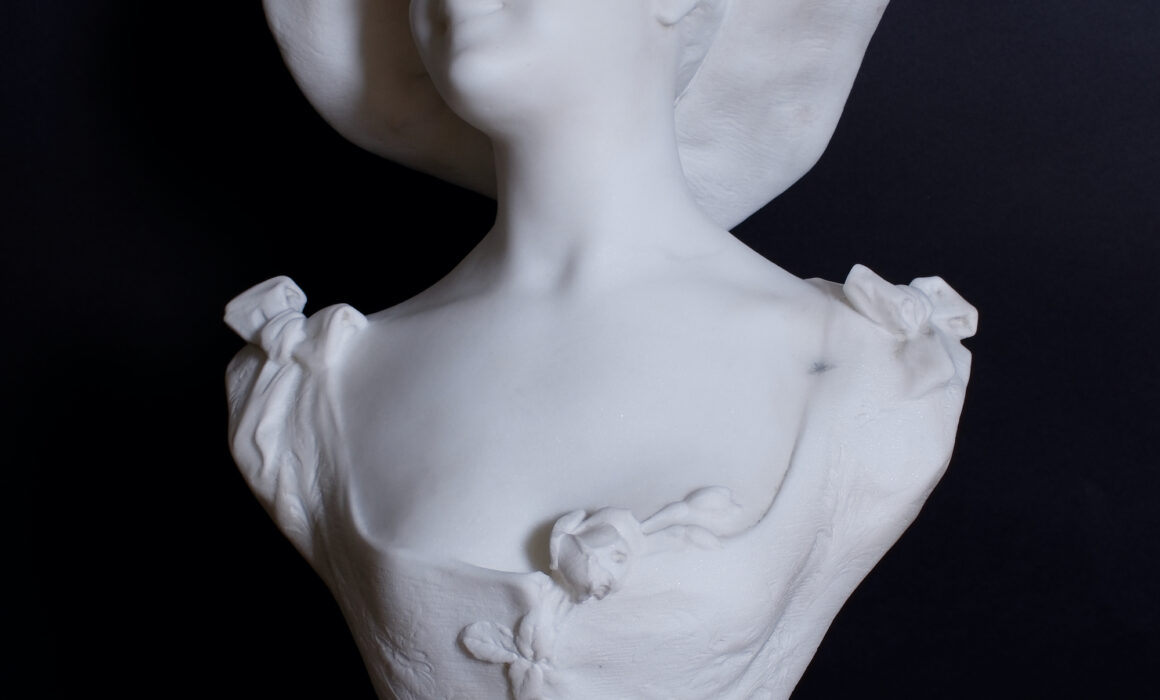 Marble bust by Henry Godet