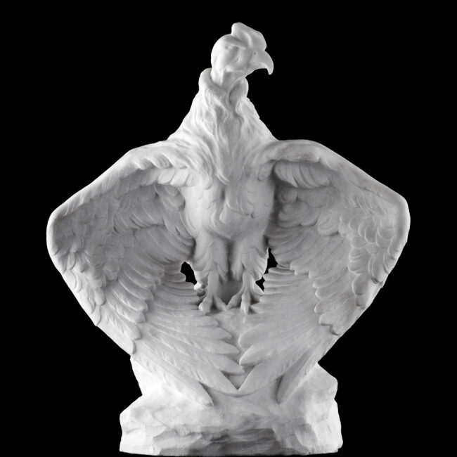 Marble sculpture of a vulture