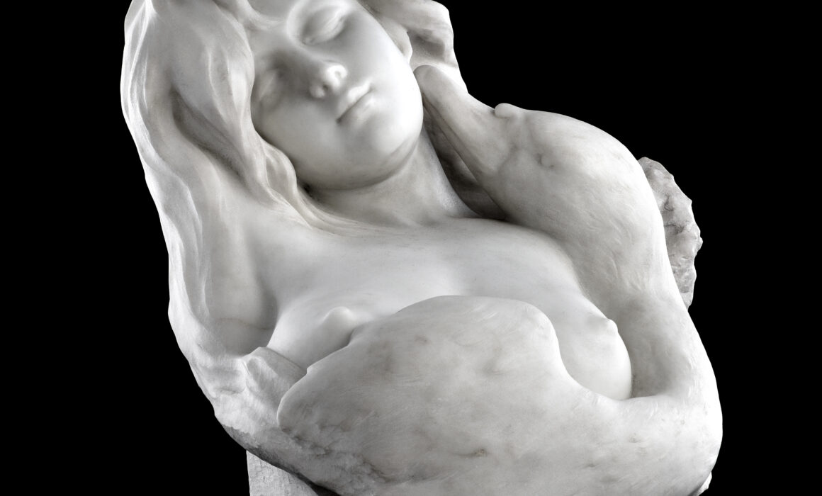 marble sculpture of leda and the swan