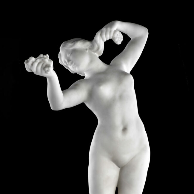sculpture of a standing nude by Pierre Braecke