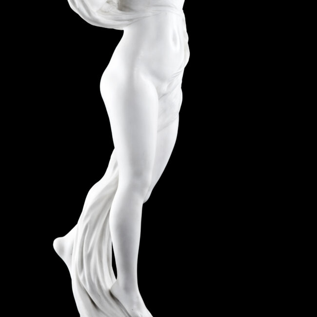 White Carrara marble sculpture 