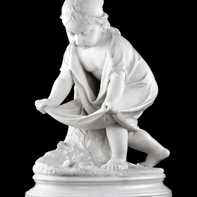 marble sculpture by Charles-Auguste Fraikin