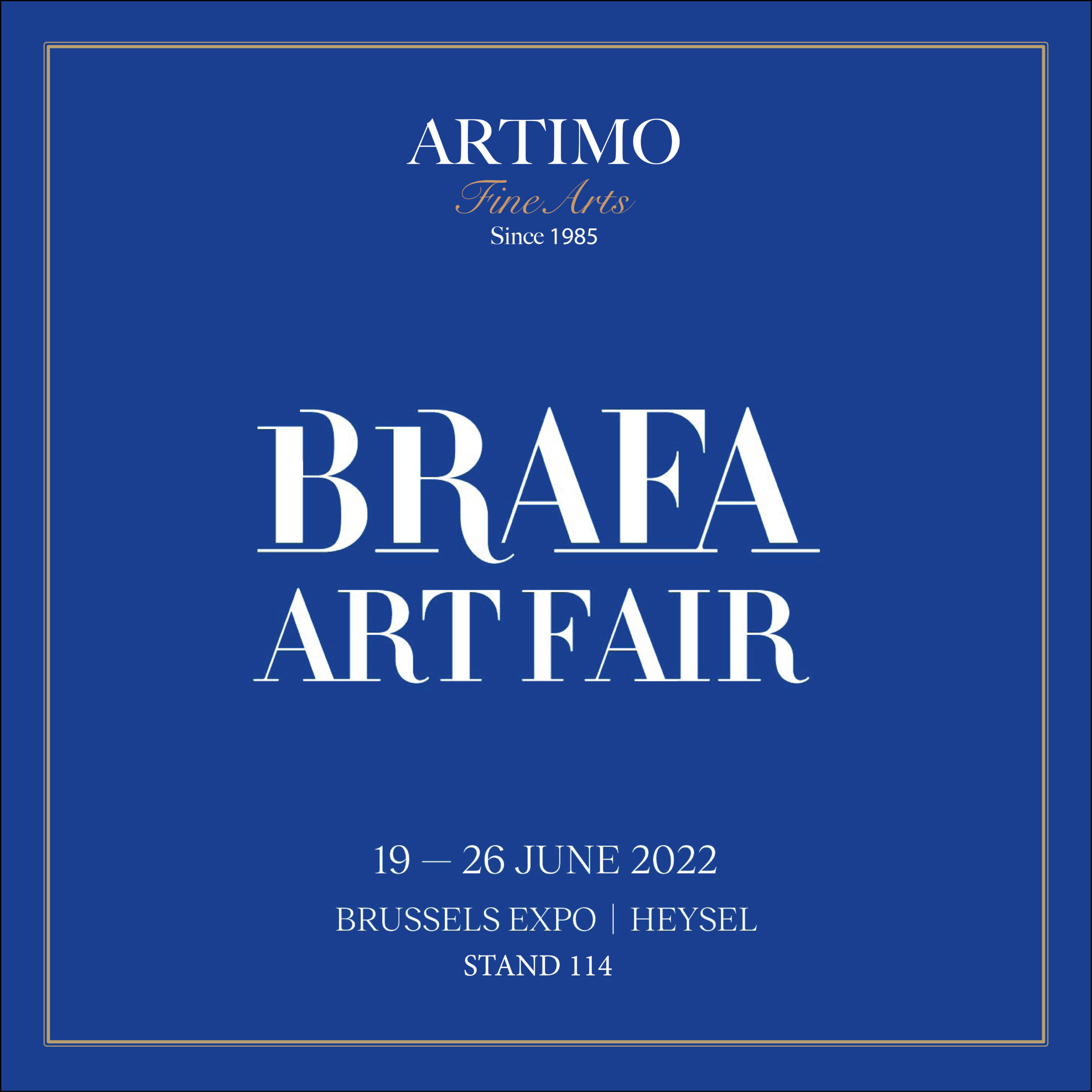 Announce of Artimo Fine Arts participation to the BRAFA 2022
