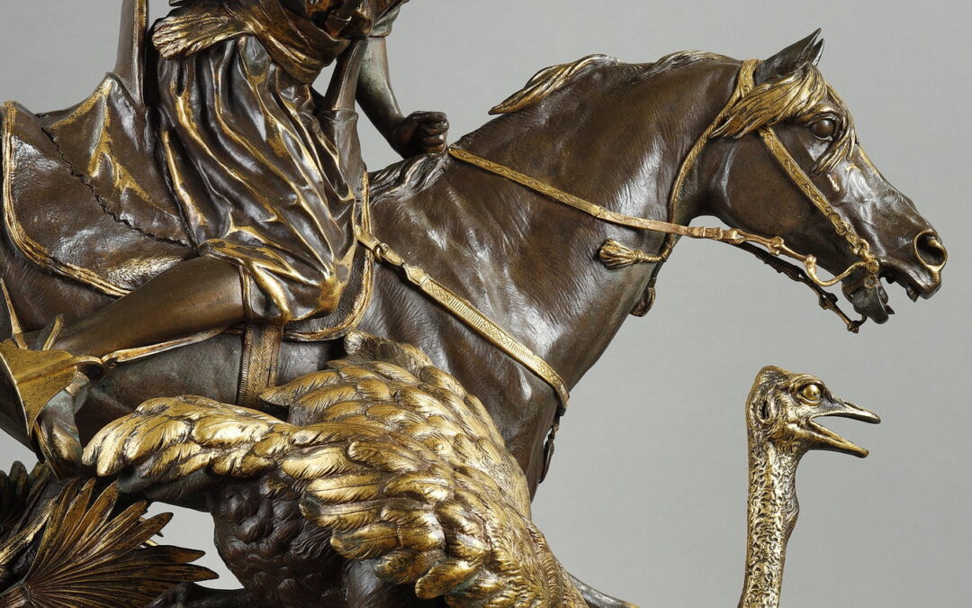 The Ostrich Hunter by Alfred Dubucand