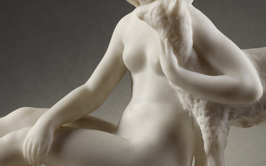 Girl and Lamb by Albert Patrisse